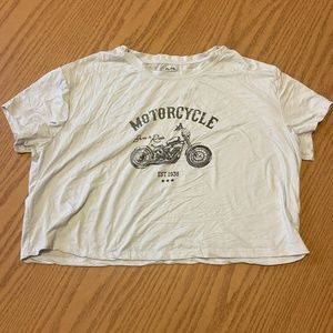 Cropped Motorcycle Shirt